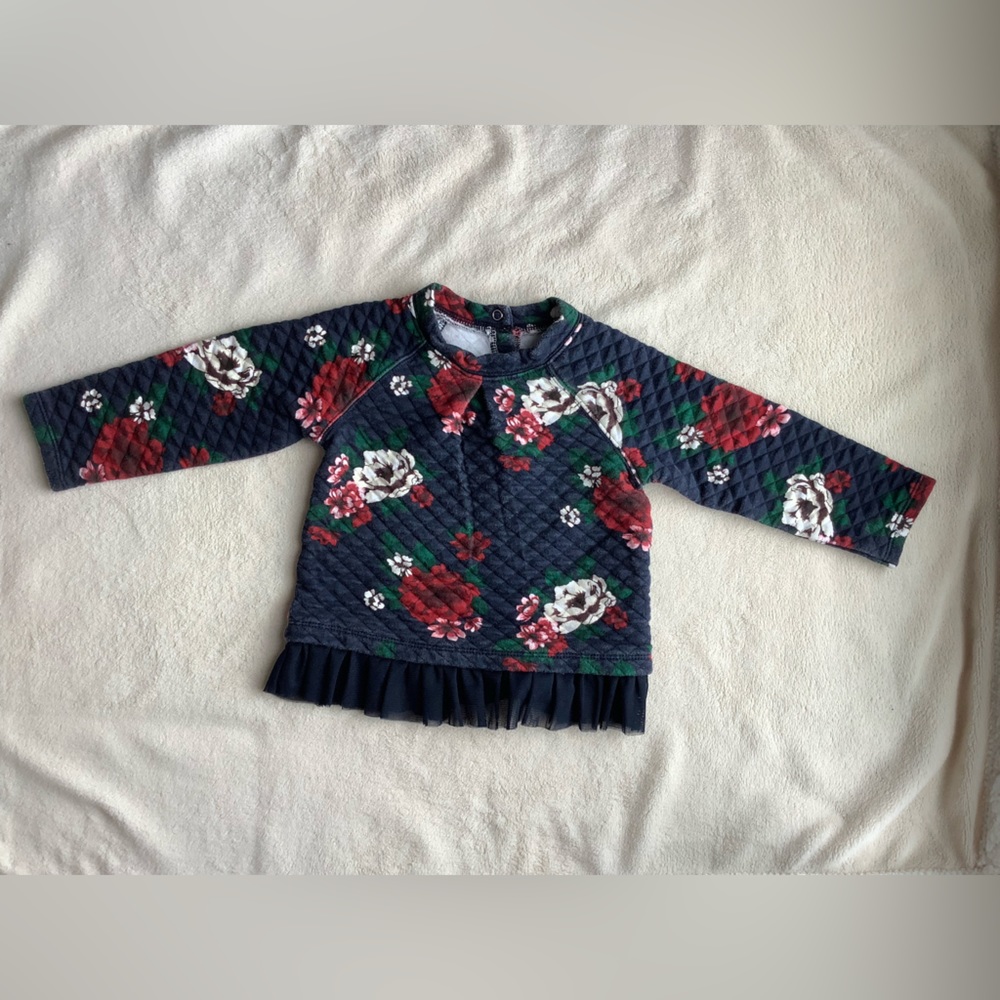 Joe Fresh Floral Long Sleeve Shirt 18 Month to 24 months 18-24M 🌹